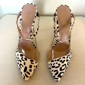 Raye Heels Faux Pony Hair - Brand New